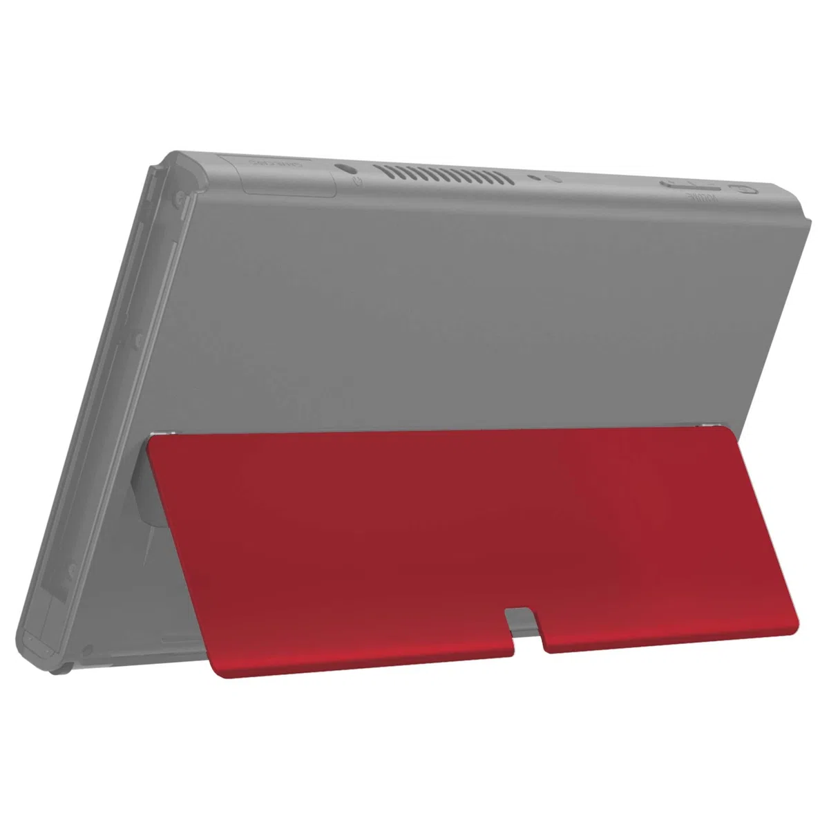 eXtremeRate Soporte Metálico de Repuesto para Nintendo Switch OLED Accesorios, Stand Soporte Trasero de Metal, Kickstand para NSO - No Incluye Consola, Rojo Vampiro