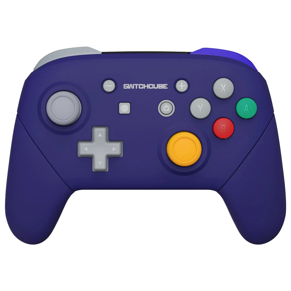 eXtremeRate Carcasa Agarre para Nintendo Switch Pro Funda Tacto Suave Grip Shell con Botones D-Pad ABXY Repuesto Reemplazable para Nintendo Switch Pro Control-No Incluye Mando(Clásico SwitchCube)