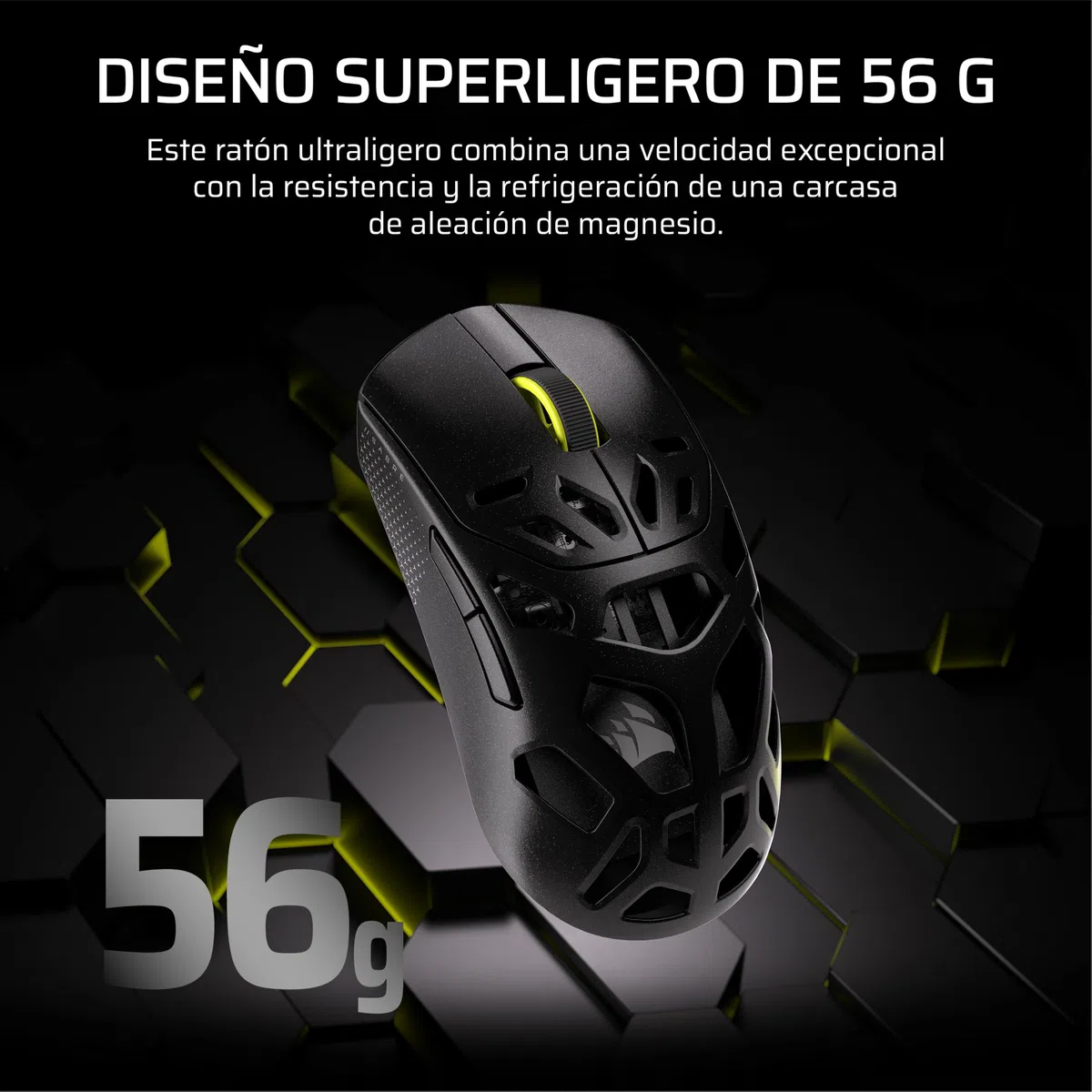 Corsair Sabre v2 Pro Wireless MG FPS Ratón para Juegos – Negro | Sensor MARKSMAN S de 33 000 ppp, Sondeo Avanzado de 8.000 Hz, Magnesio Duradero, Ligero, Batería de Hasta 120 Horas