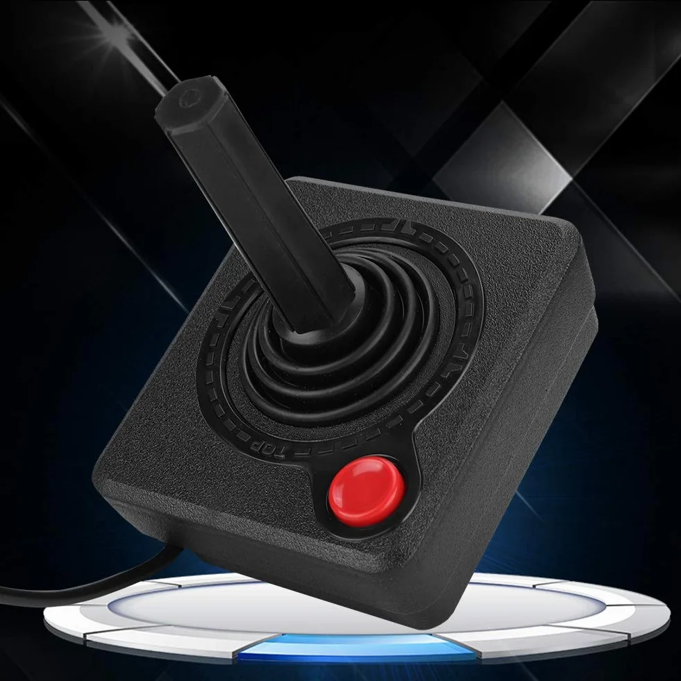Nikou Joystick - Controlador de Joystick analógico 3D clásico Retro Resistente al Desgaste Control de Juego para A-tari 2600 A-tari 7800