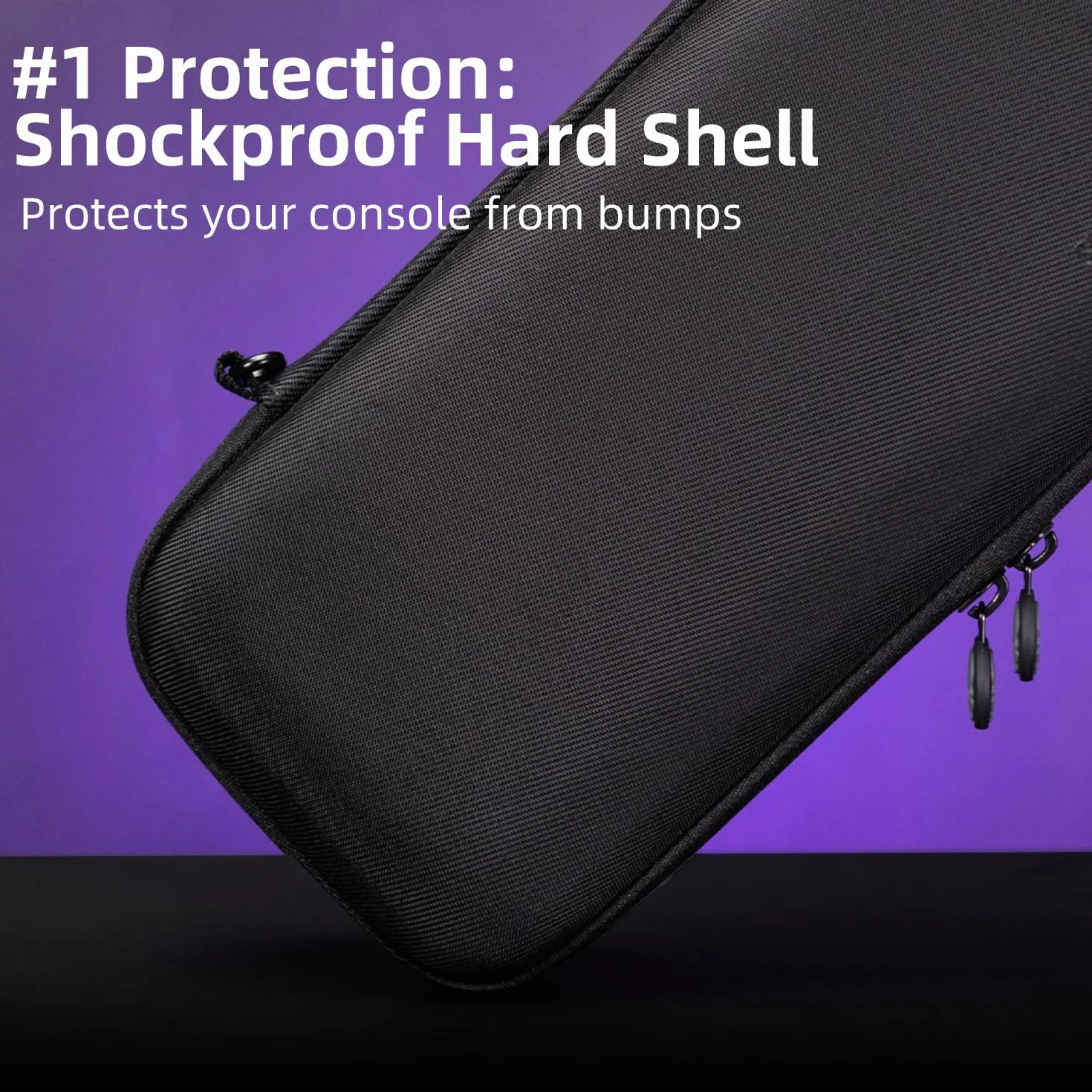 Skull & Co. Bolsa de Viaje Protegida para Steam Deck y OLED: Casco Rígido Portátil