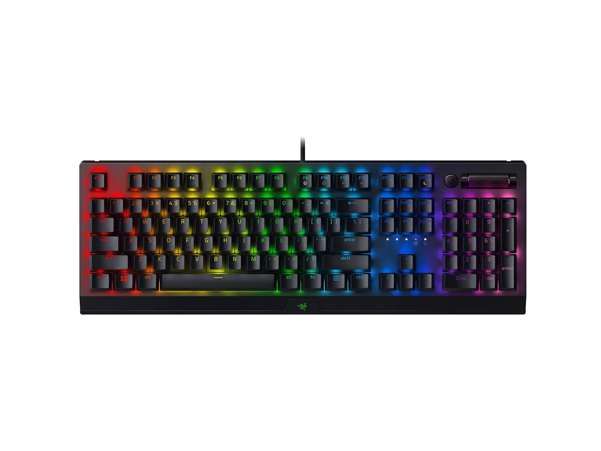 Razer Blackwidow V4 X - Tastatur - Hintergrundbeleuchtung - Usb - Qwertz - Deutsch - Tastenschalter: Razer Green GeN-3 (rz03-04700400-R3g1)