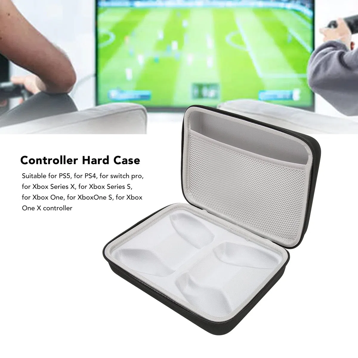 Estuche de Viaje Rígido para Controlador - EVA Gran Capacidad Ligero a Prueba de Polvo y Duradero para Transporte