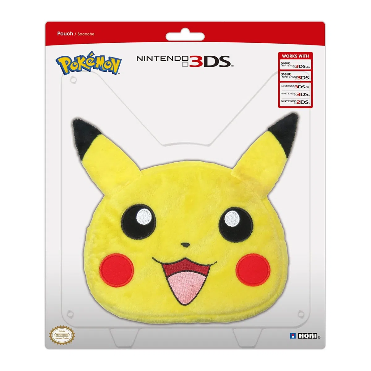 Hori - Funda De Felpa Pikachu (Nintendo 3Ds)