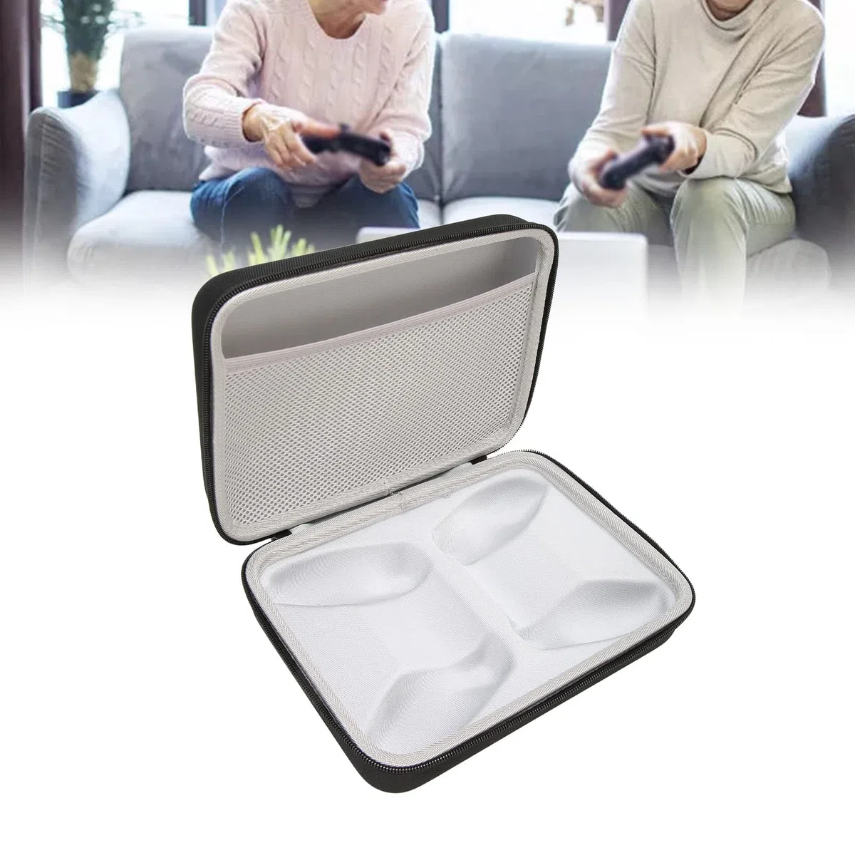 Estuche de Viaje Rígido para Controlador - EVA Gran Capacidad Ligero a Prueba de Polvo y Duradero para Transporte