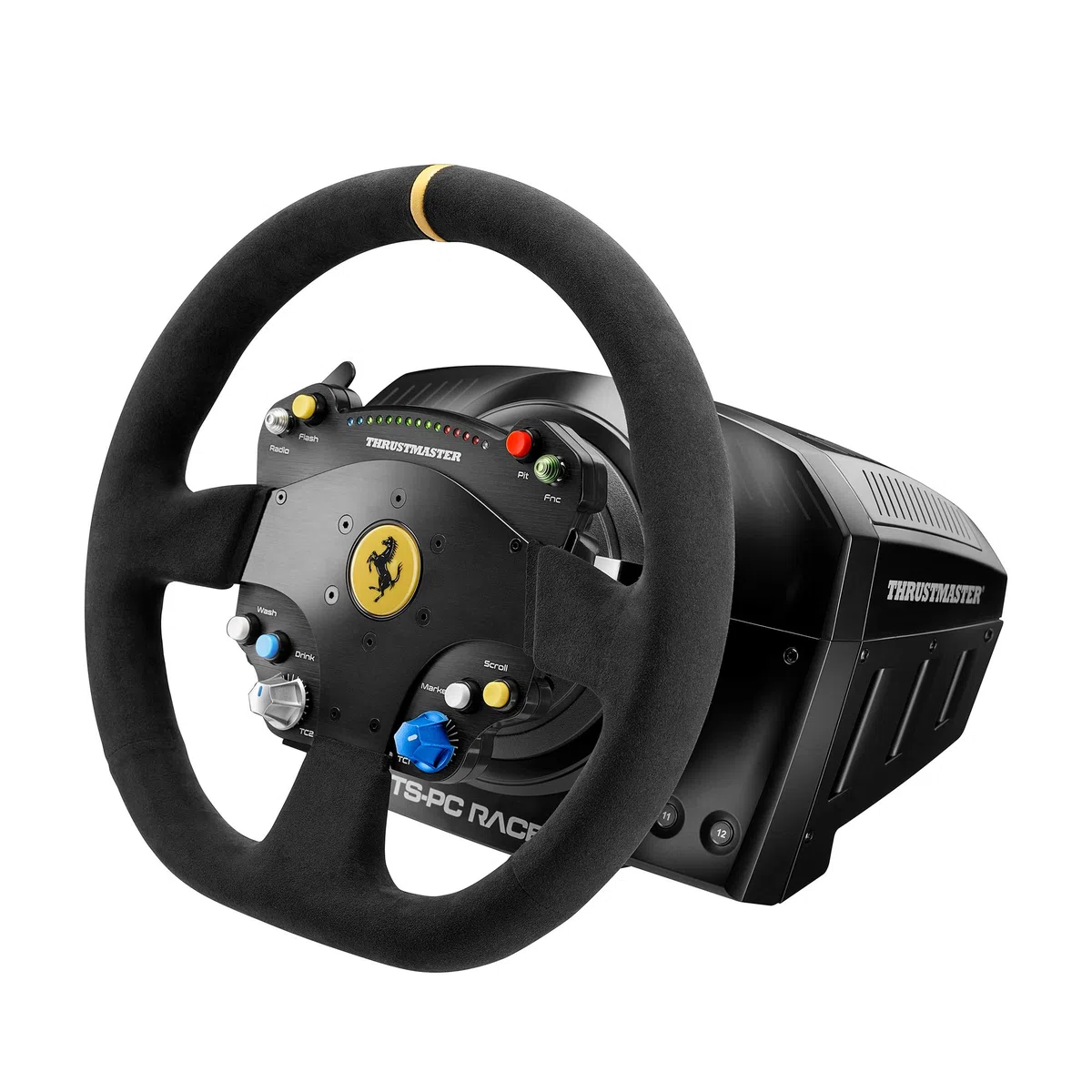 Thrustmaster TS-PC Racer - Volante Profesional con Force Feedback de 2ª Generación, Frontal de Metal, 25 Botones de Acción, LEDs de Revoluciones, Fuente de Alimentación Turbo, PC