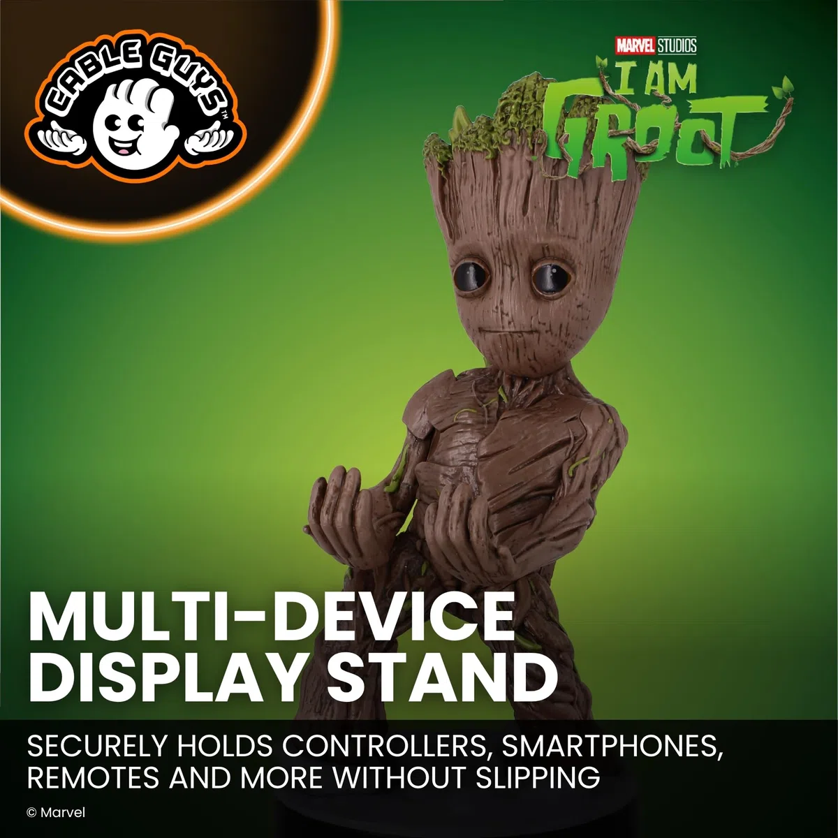 Cableguys - Toddler Groot Gaming Accessories Holder & Phone Holder for Most Gaming Controller (Xbox, Play Station, Nintendo Switch) & Phone