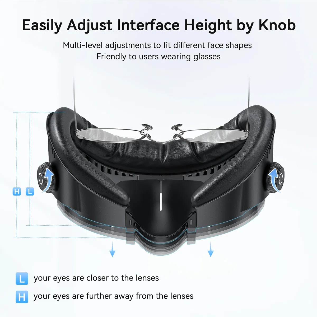 AMVR FC4A Face Cover Pad interfaz Facial Compatible con los accesorios Meta/Oculus Quest 3, cojín de seda de hielo con diseño de ventilación, para Halo Head Strap with Fan (no Compatible con Quest 3S)
