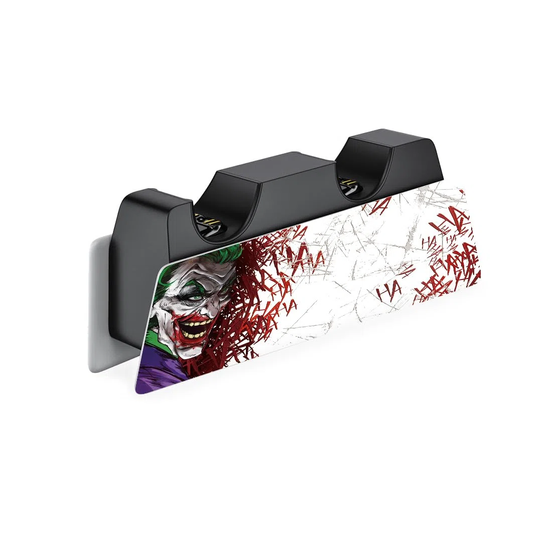 PlayVital Pegatina Completa para ps5 Edición Digital - Calcomanía Vinilo para Consola, Control, Estación de Recarga, Control Remoto y Audífonos, Adhesivo Piel (Clown Hahaha)