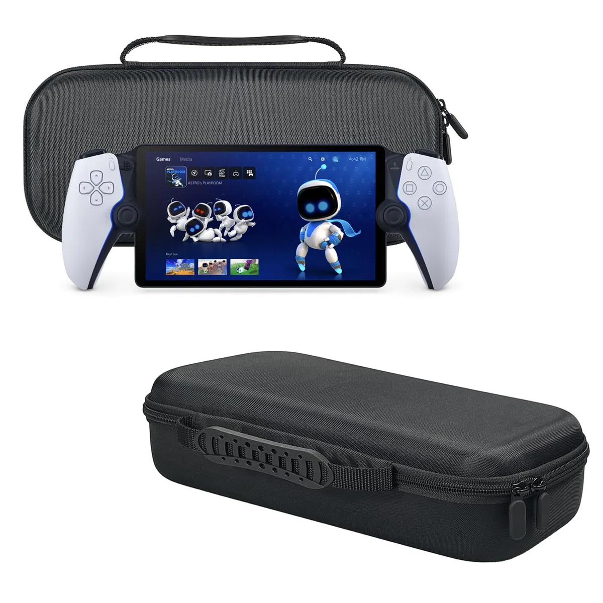 GMUJIAO Compatible con Sony Playstation Portal - Funda Protectora para Juegos Portátil, Caja Estuche de Viaje - Negro