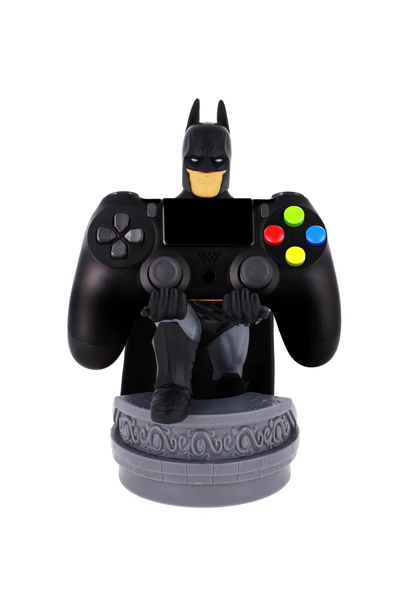 Cableguys Warner Bros Batman Soporte Mando y Movil - Figuras Soporte para movil y Mando, Compatible con Xbox, PlayStation y la mayoría de mandos estándar, Accesorios Escritorio para Setup Gaming