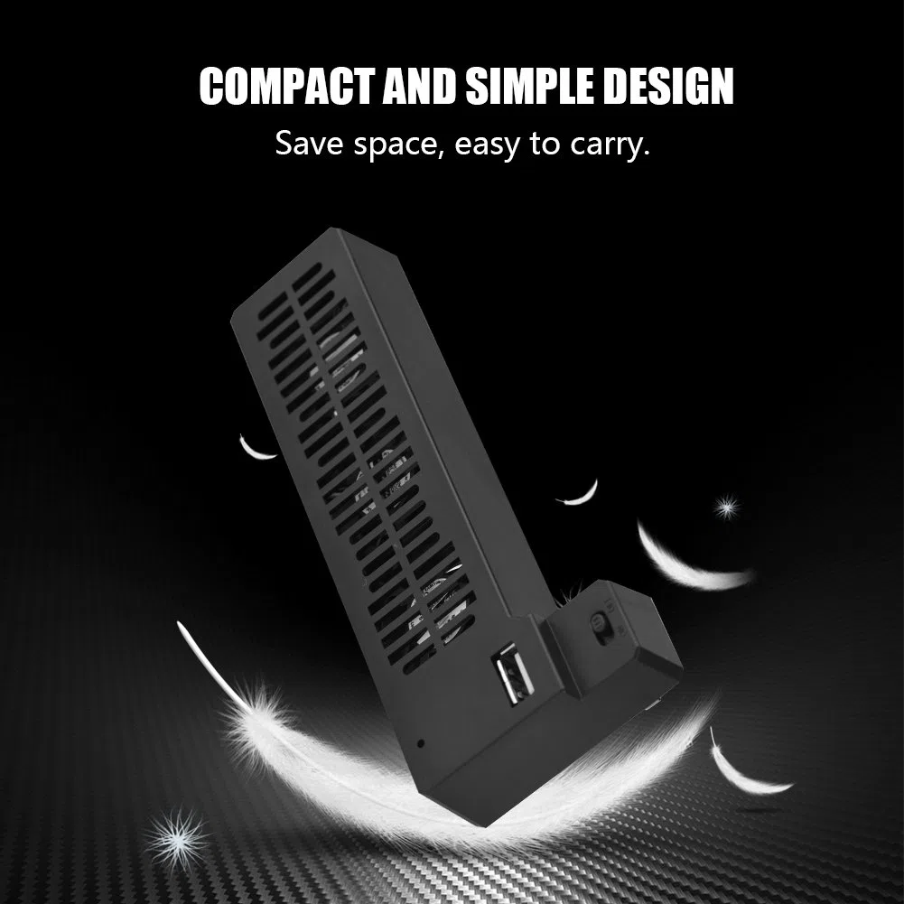 Topiky Ventilador de enfriamiento Externo USB para One X, Consola Vertical Refrigerador de Aire Soporte de Ventilador Extracción de Calor para One X Controlador de Consola de Juegos