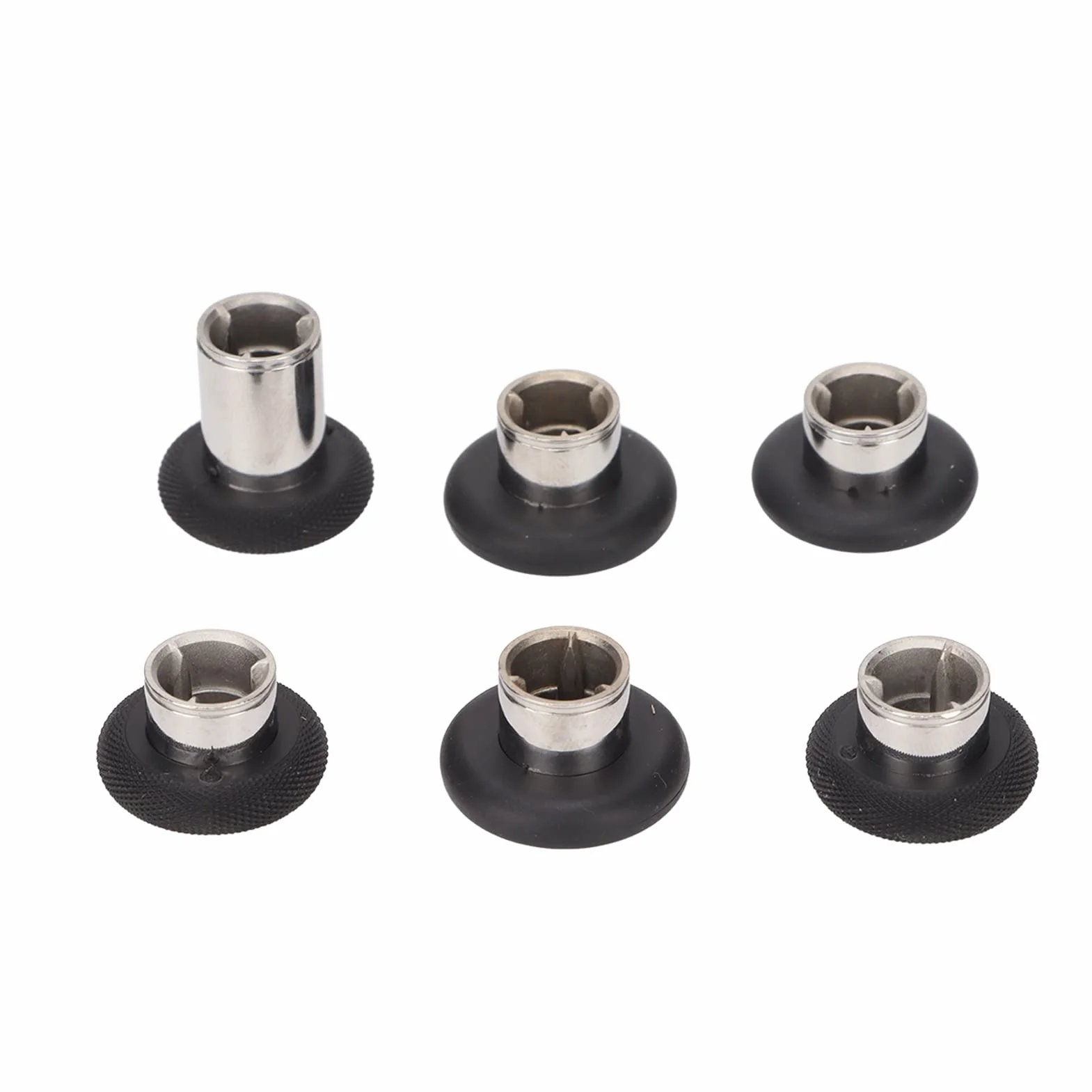 Joysticks de Repuesto, 6 uds. Joysticks de Goma de Metal de Acero Inoxidable Grip Swap Joysticks Thumb Stick para One Series 2