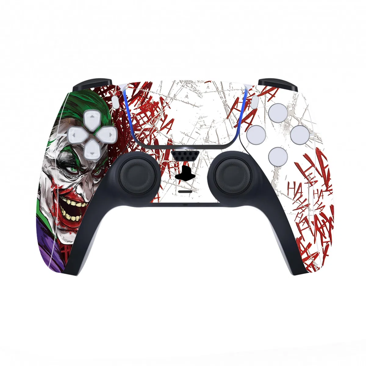 PlayVital Pegatina Completa para ps5 Edición Digital - Calcomanía Vinilo para Consola, Control, Estación de Recarga, Control Remoto y Audífonos, Adhesivo Piel (Clown Hahaha)