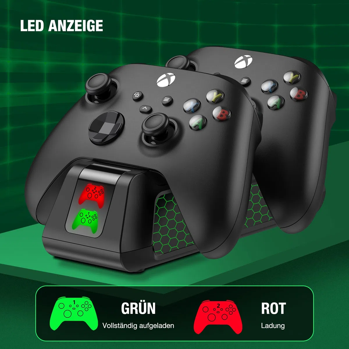 Batería recargable para controlador Xbox con estación de carga, paquete de batería para Xbox Serie X/S/Xbox One/One S/X/Elite con 4 tapas de batería (sin controlador)