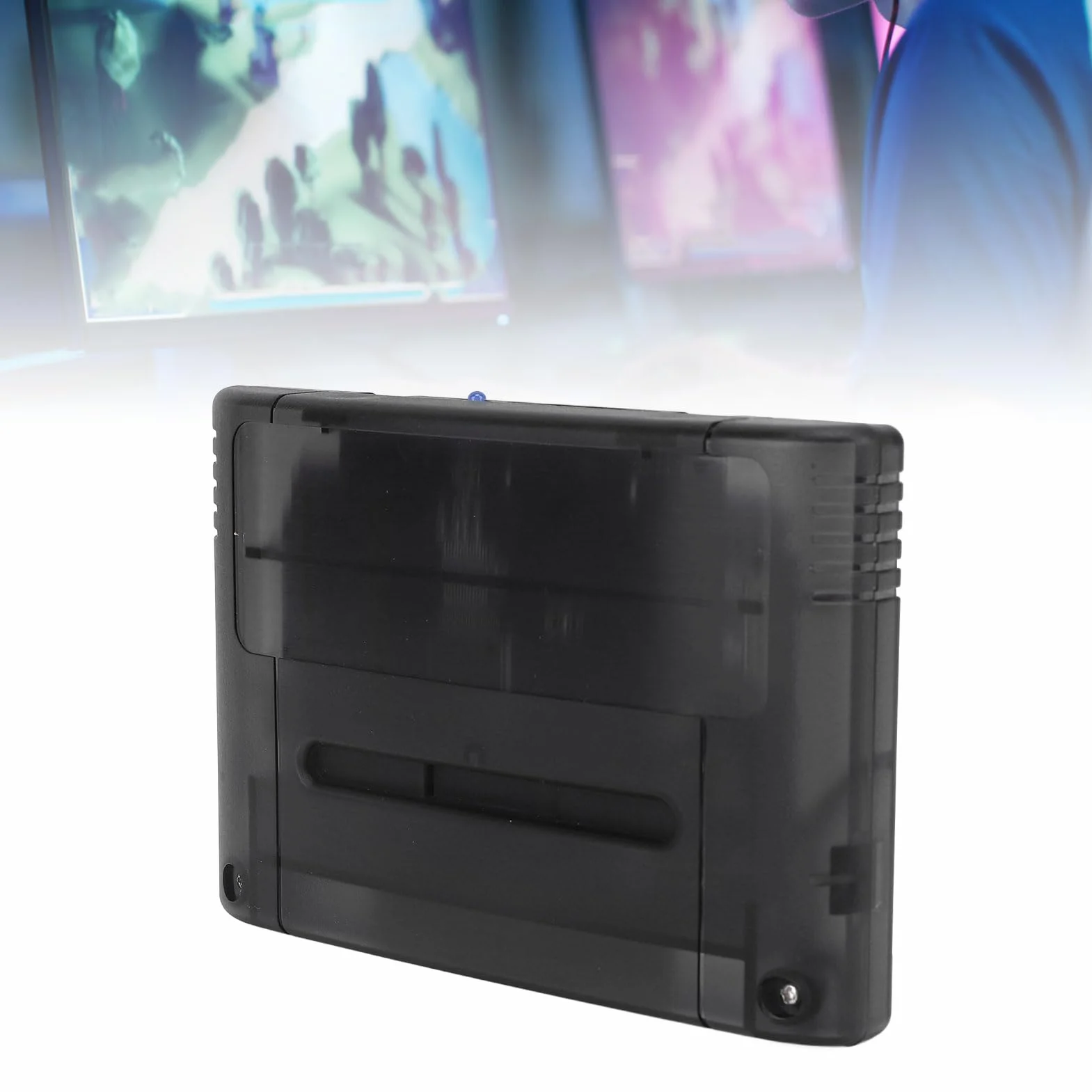 Cartucho de Juegos Múltiples para SFC, Tarjeta de Memoria Flash de Juegos 3000 en 1, con Tarjeta de Memoria de 8 GB, Tarjeta de Expansión de Cartuchos de Juegos para SNES, (Black)