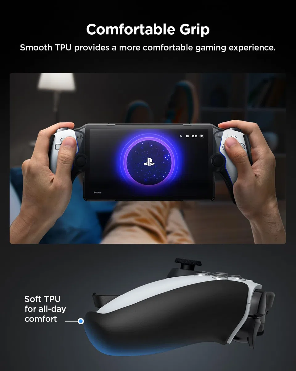 Spigen Funda Thin Fit Compatible con PlayStation Portal Remote Player - Negro
