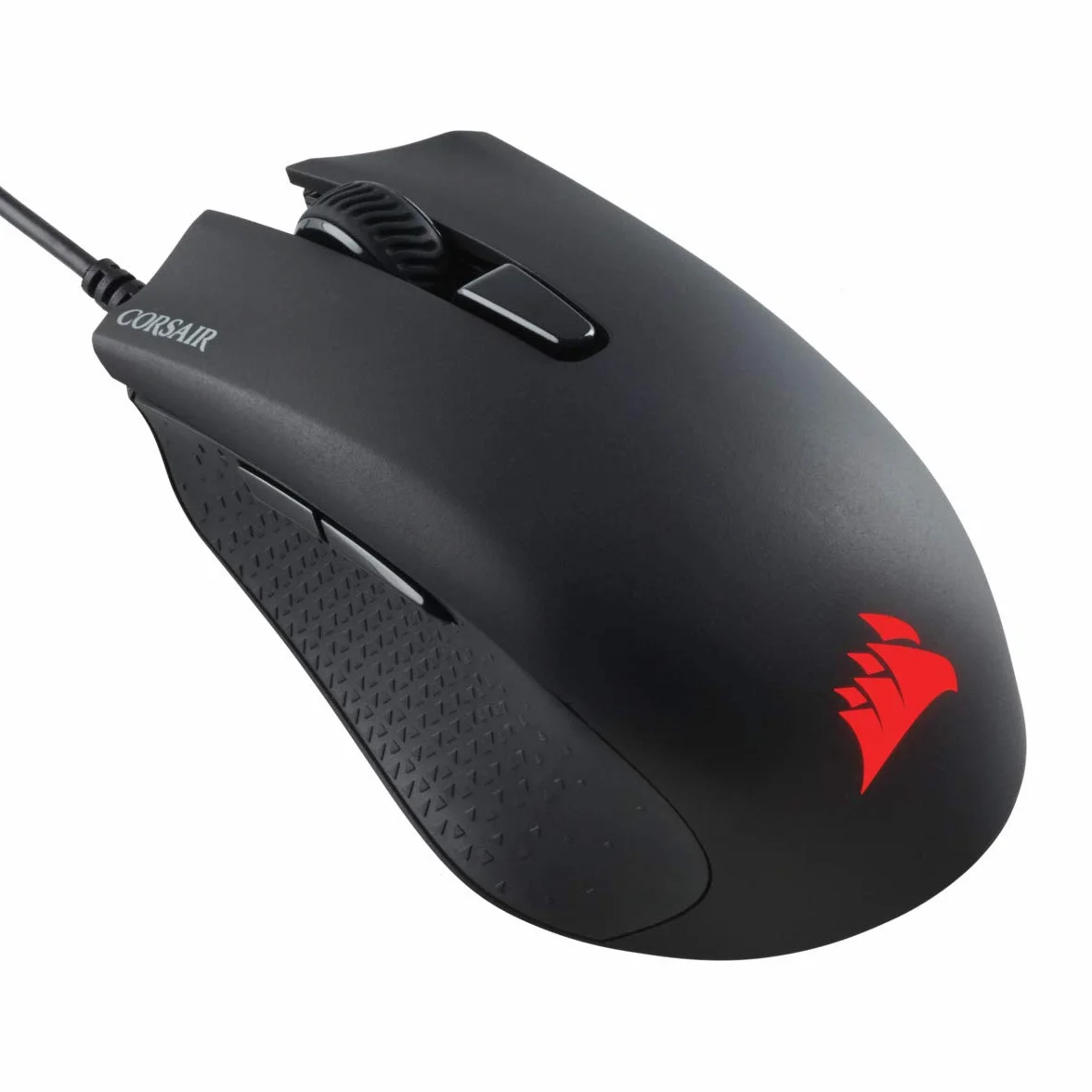 Corsair Harpoon Pro RGB Ratón Ligero con Cable para Juegos FPS/MOBA - 12.000 PPP - 6 Botones Programables - Compatible con iCUE - PC, Mac, PS5, PS4, Xbox - Negro