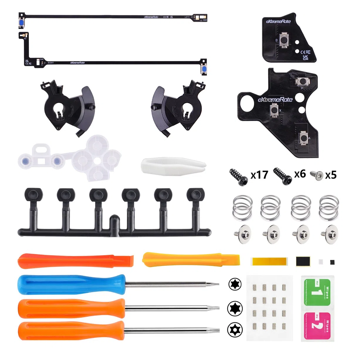 eXtremeRate Whole Clicky Kit para Xbox Elite Series 2, Interruptores Ergonómicos Táctiles para Botones ABXY y LT RT, Mouse Clicky Kit para Xbox Elite Series 2 Core (Modelo 1797) - (Versión Fuerte)