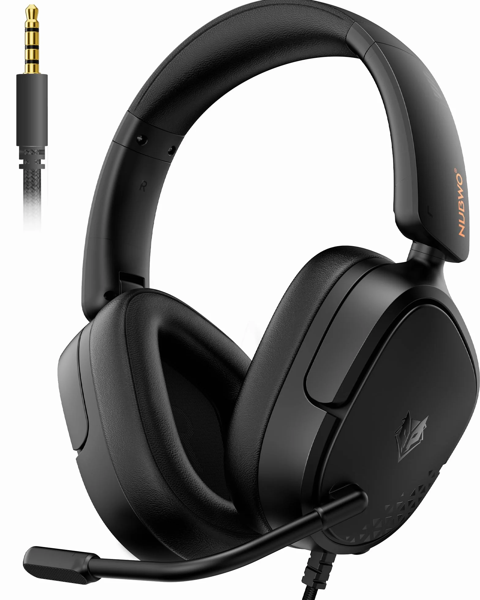 NUBWO Auriculares PS5 para PS4, PS5, PC, NS, Xboxone, Auriculares con Micrófono, Auriculares Gaming con Micrófono, Auriculares con Cancelación de Ruido con Clavija de