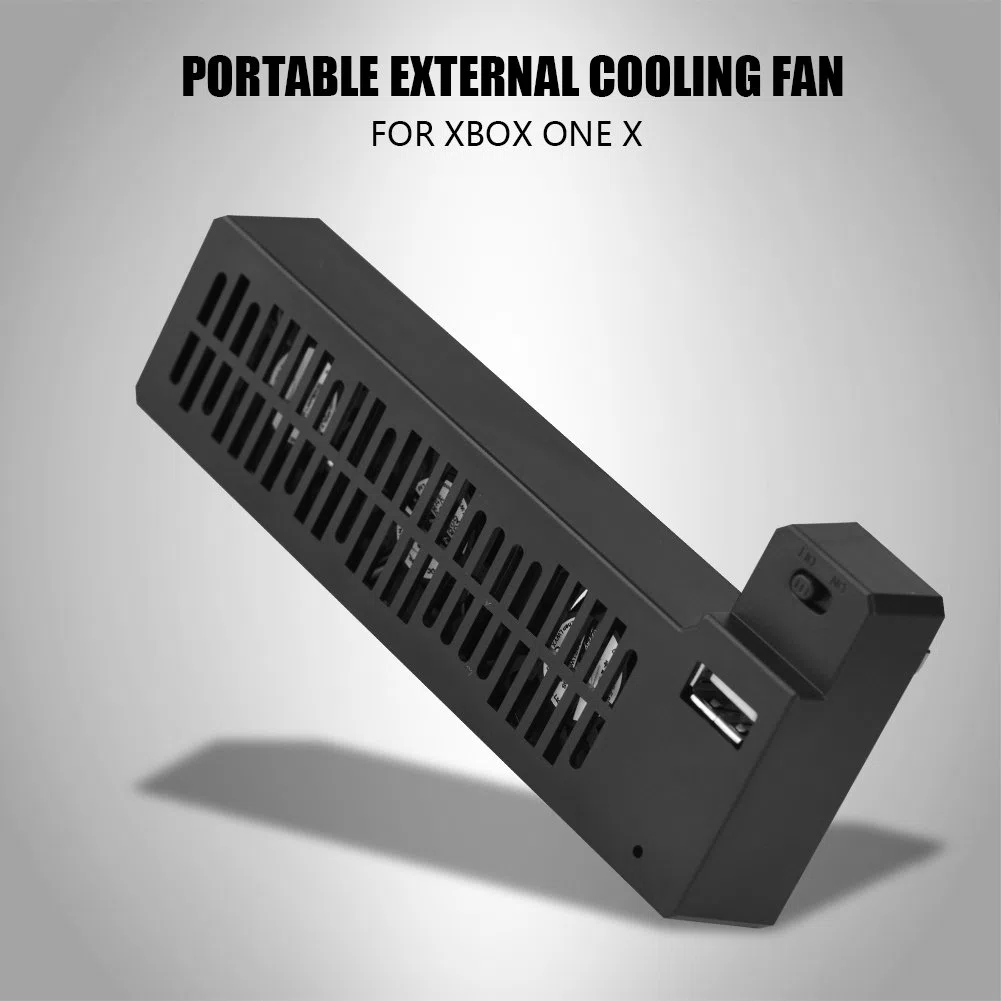 Topiky Ventilador de enfriamiento Externo USB para One X, Consola Vertical Refrigerador de Aire Soporte de Ventilador Extracción de Calor para One X Controlador de Consola de Juegos