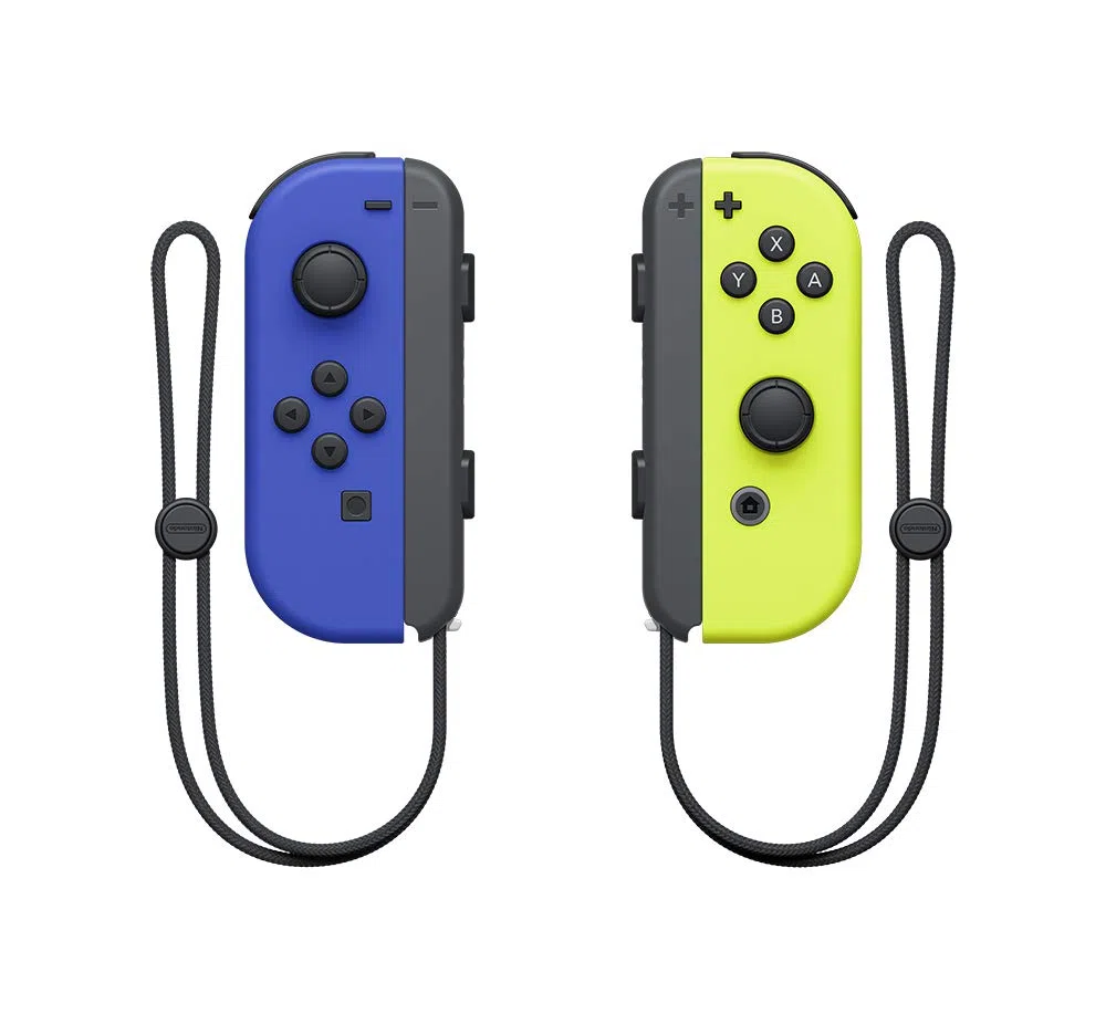 Nintendo Official Switch - Joy-Con Controller Pair - Neon Blue/Neon Yellow (CN) (Switch)