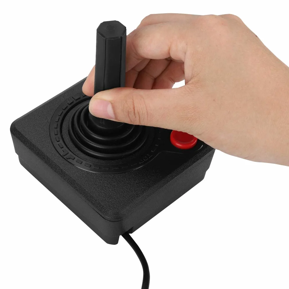 Nikou Joystick - Controlador de Joystick analógico 3D clásico Retro Resistente al Desgaste Control de Juego para A-tari 2600 A-tari 7800