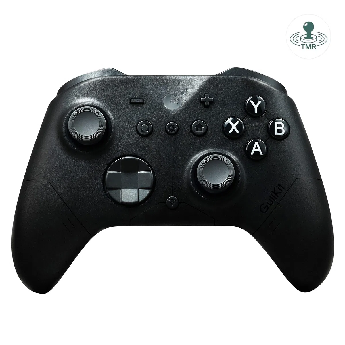 AKNES GuliKit ES PRO Mando Inalámbrico para Switch 1/2, Windows/Android/Mac/Steam Deck con 3.25ms de Baja Latencia, Joysticks Magnéticos TMR, Wake-Up Switch1/2, D-Pad de Interruptor Táctil - Negro
