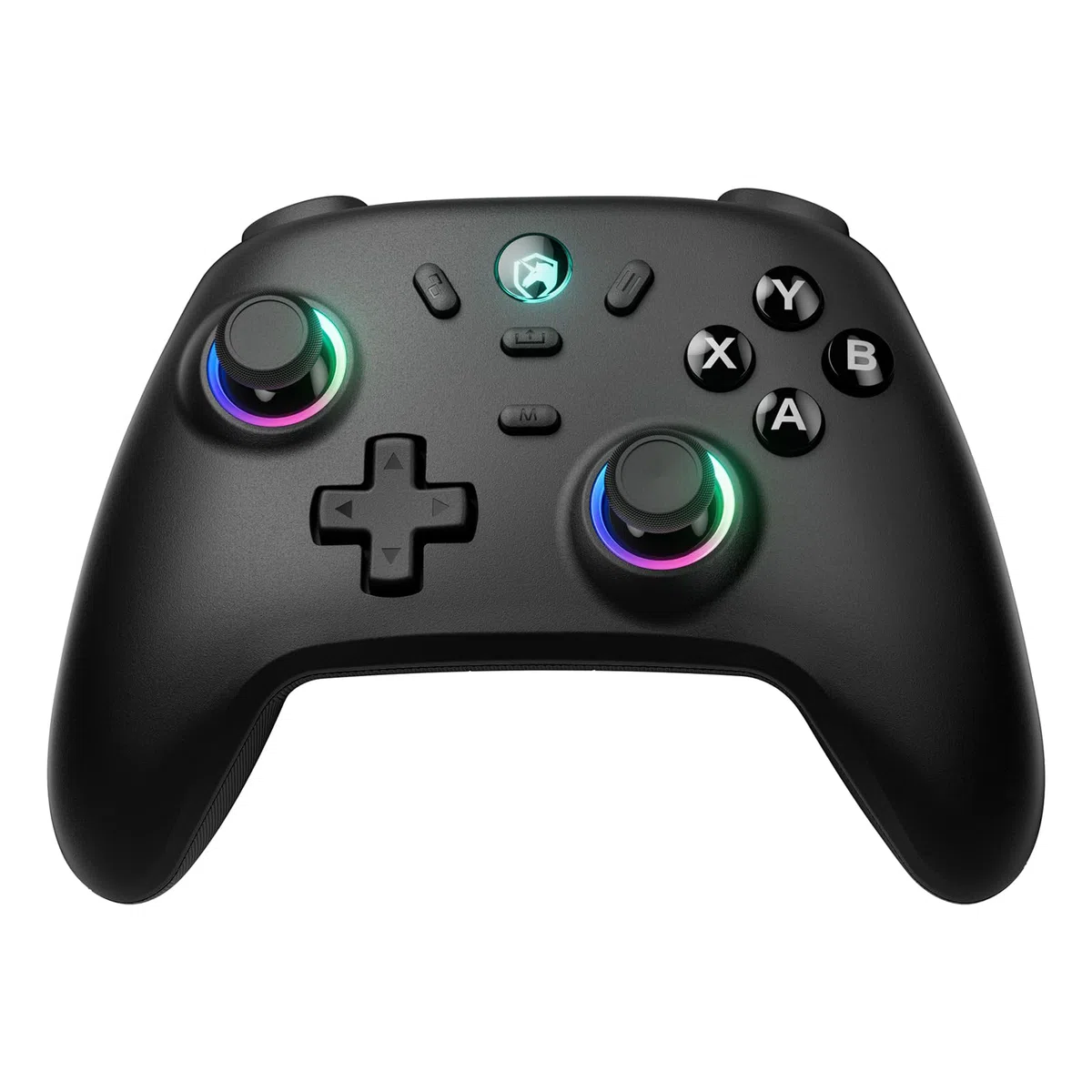 ECHTPower Mando Inalámbrico PC, Mando para Switch, 1000Hz Taza, 3 Modos(BT+2.4G+Cable), Hall Joystick, 800mAh Batería, Turbo y Vibración Ajustable, Mando GamingLuces para PC/Switch/iOS/Android