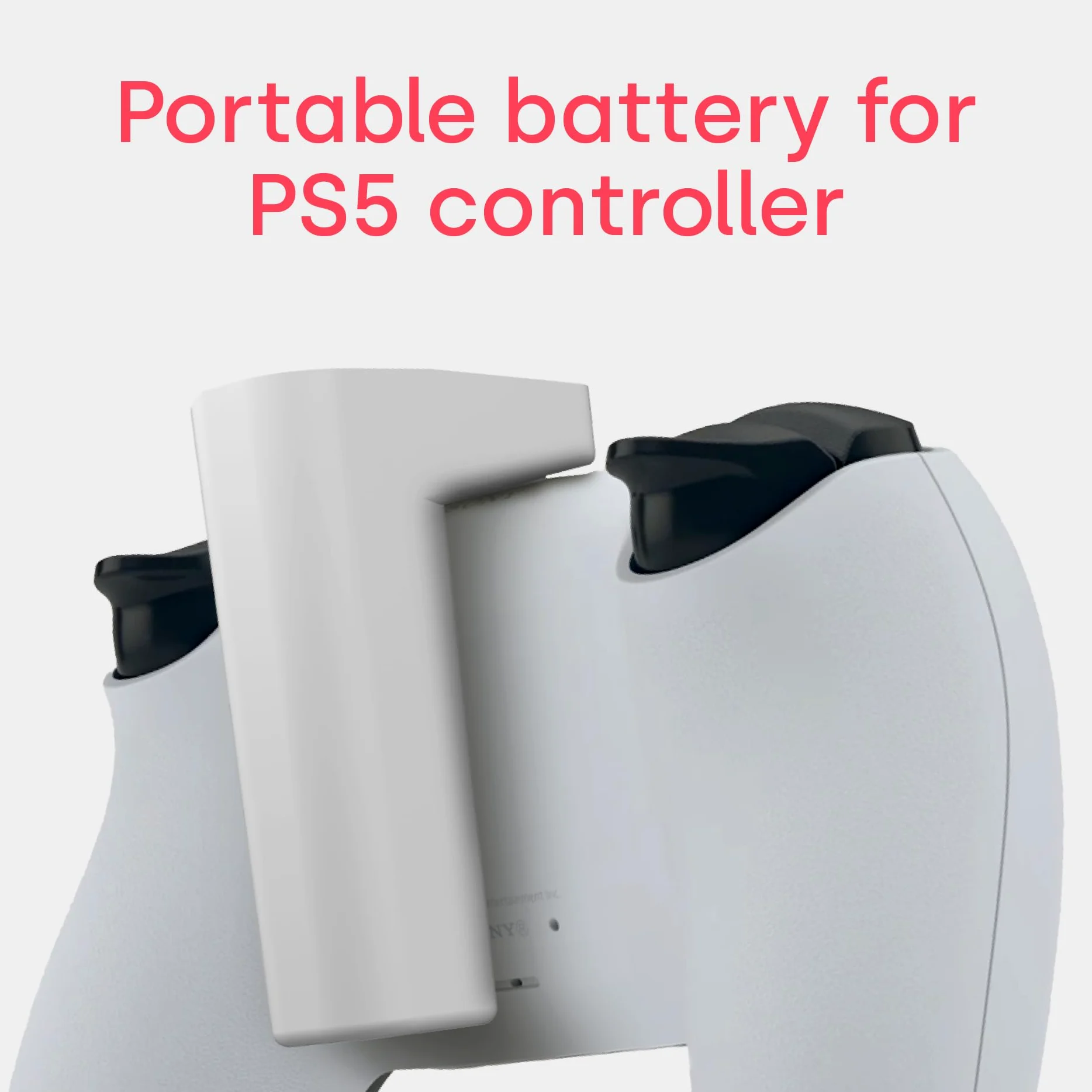 Remotto5 - Cargador para Mando de PS5 Inalámbrico - Batería Portátil para DualSense Juega Mientras Carga - Larga Duración +12 Horas de Autonomía - PS5 Accesorios