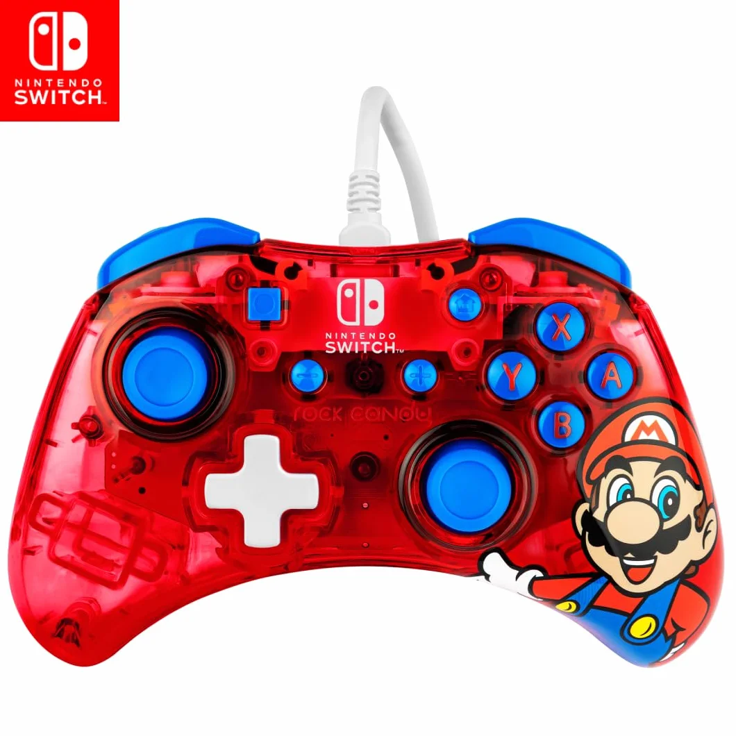 PDP - Rock Candy Mando con Cable para Nintendo Switch Mario (Nintendo Switch)