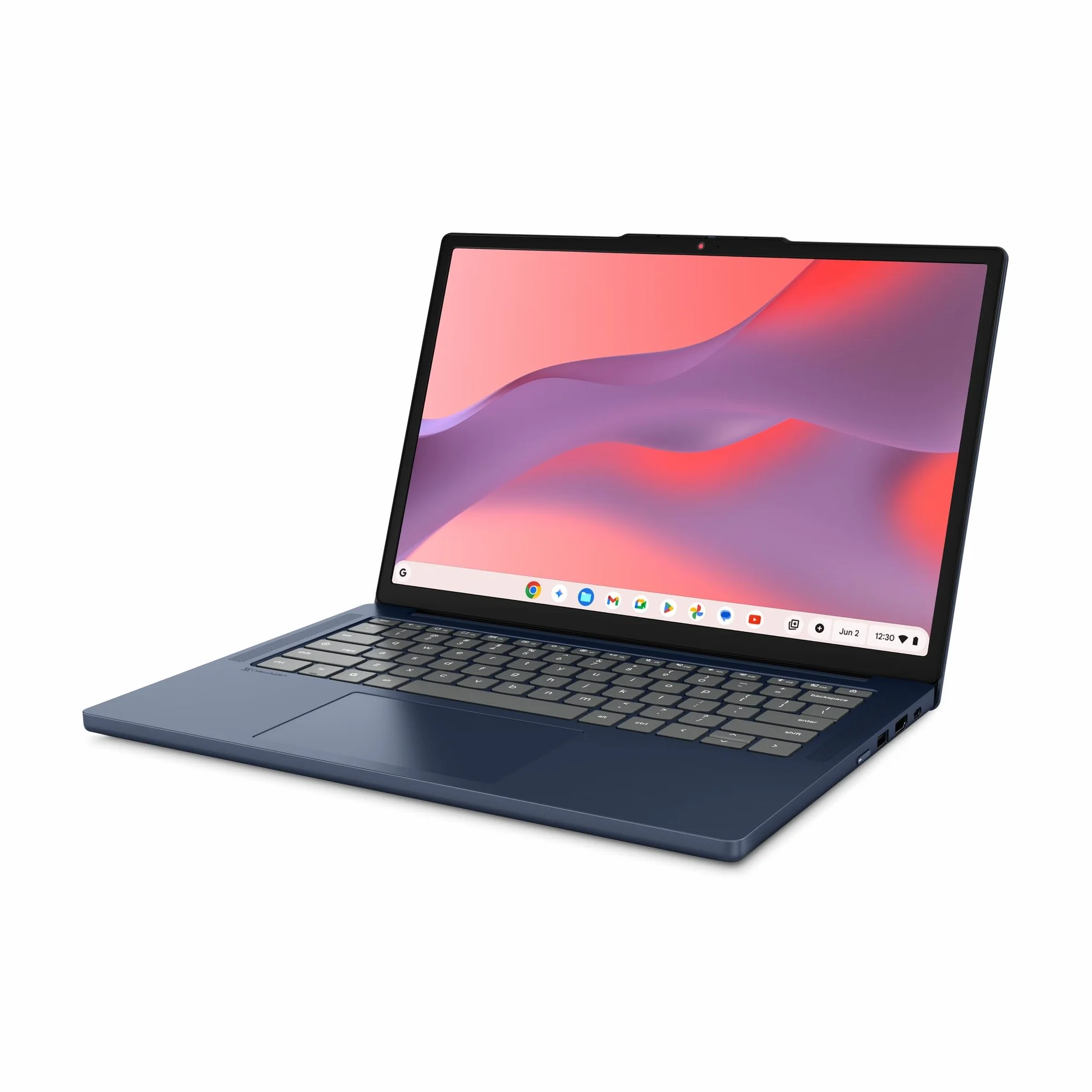 Lenovo Chromebook Gen 11 - Ordenador Portátil 14" WUXGA (MediaTek Kompanio 540, 8 GB RAM, 128 GB UFS 2.2, ChromeOS) QWERTY Español, Azul + 3 Meses Google AI Pro con Gemini Pro y 5TB