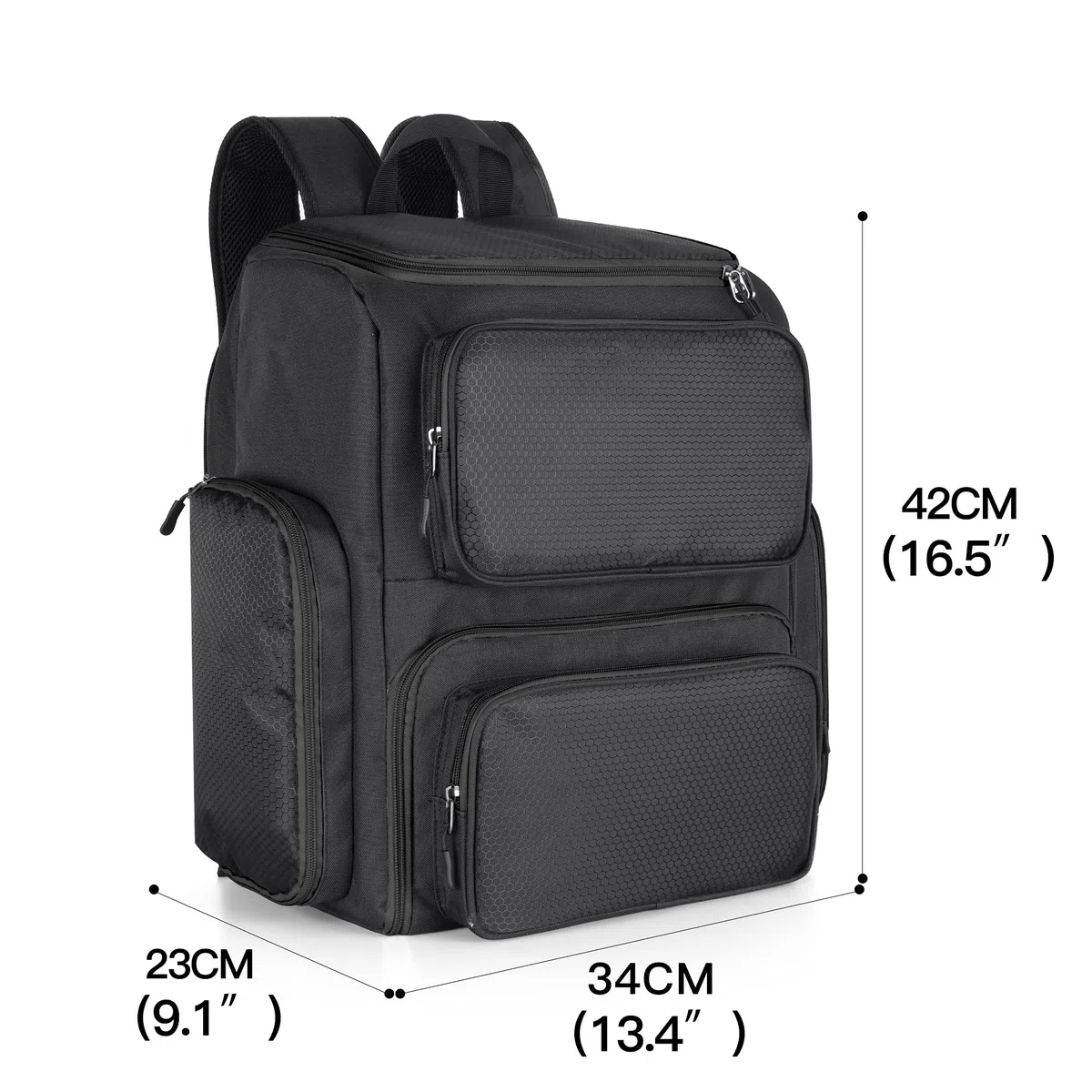Trunab Mochila de Almacenamiento Compatible con Xbox Series X, Negro, Mochila Protectora Gran Capacidad, con Bolsillos, Divisores para Controlador Xbox y Accesorios de Juego