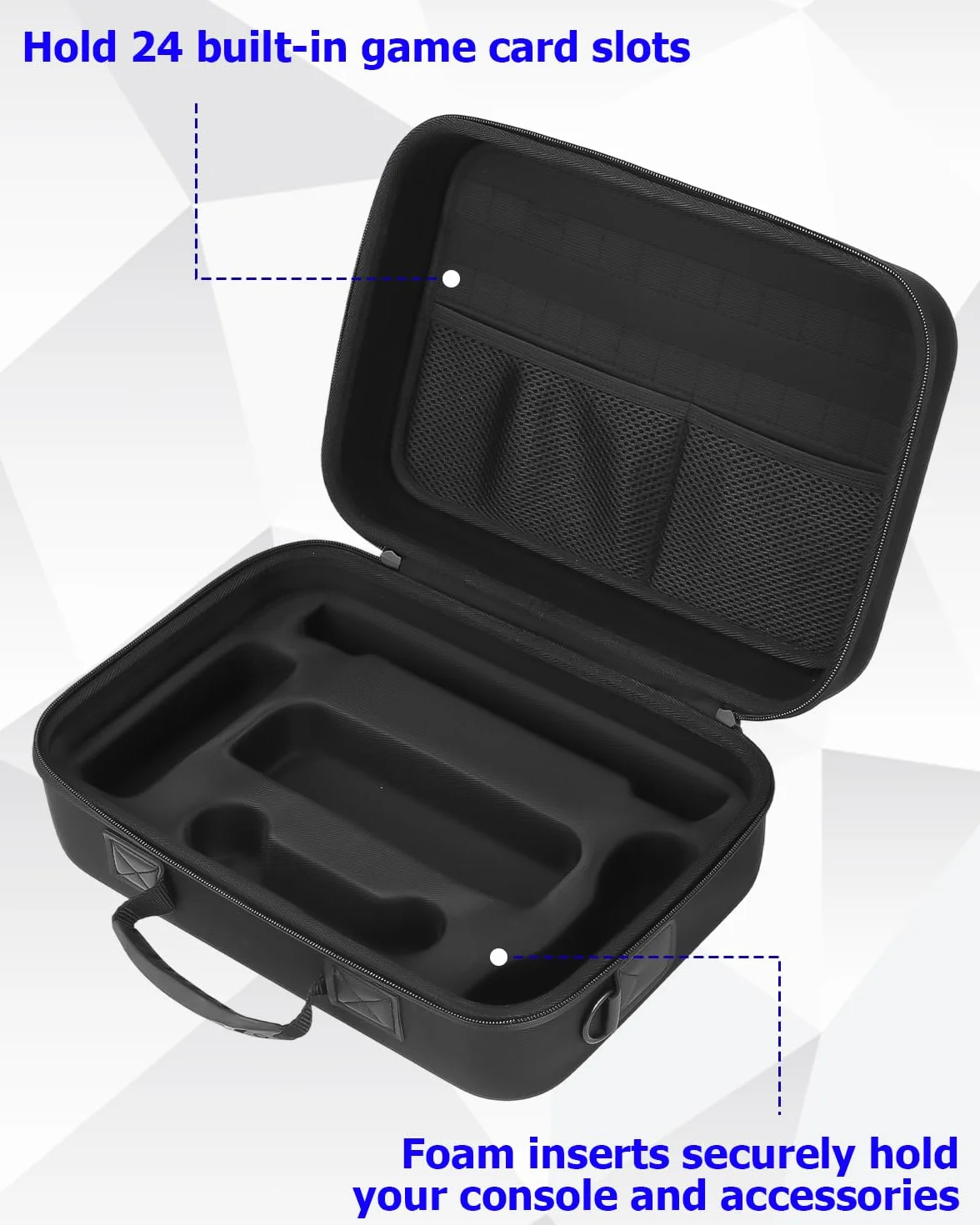 Funda Compatible con Nintendo Switch 2 2025, Estuche Protector Transporte con 24 Cartuchos de Juego, Funda para Switch 2 Switch 2 y Accesorios