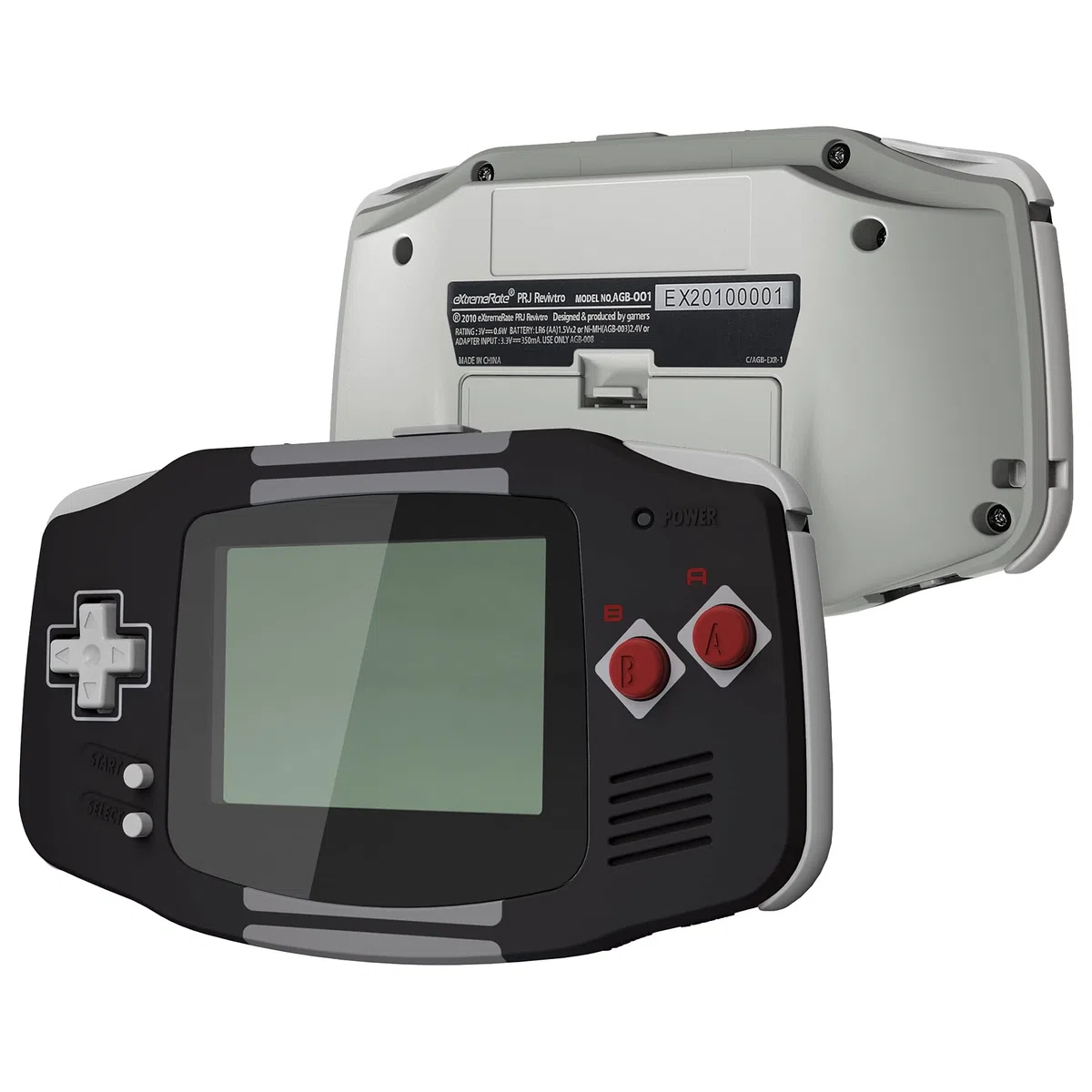 IPS Ready Upgraded eXtremeRate Carcasa para Gameboy Advance (GBA), Compatible con Todos IPS y LCD Estándar, Funda con Botones para Game Boy - No Incluye Consola ni Pantalla, Clásicos NES