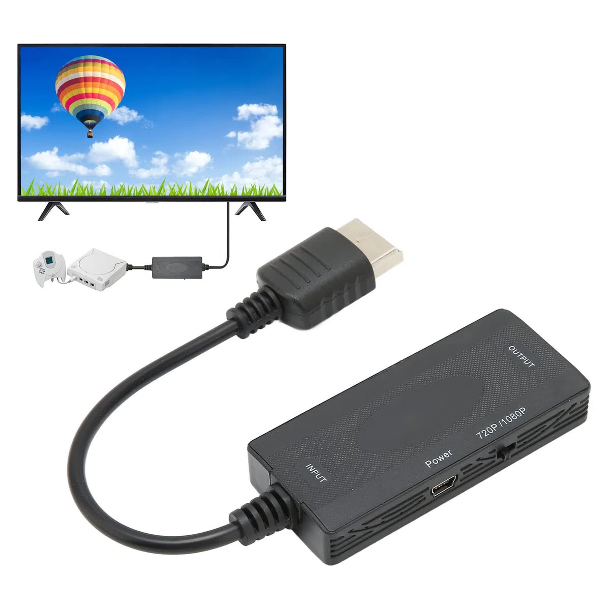 KIMISS para Dreamcast, Convertidor de Interfaz HD Hdmi Dreamcast a Cable Multimedia para Consola DC