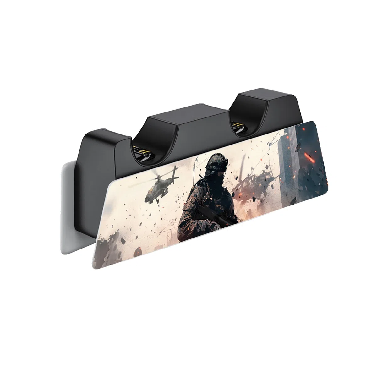 playvital Pegatina Completa para ps5 Edición Digital Calcomanía Vinilo para ps5 Consola&Control&Estación de Recarga&Control Remoto&Audífonos Adhesivo Piel para ps5-Vanguardia Solitaria