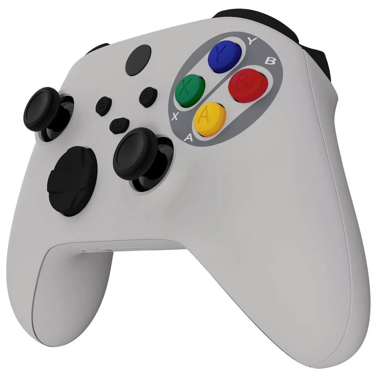 eXtremeRate Carcasa para Xbox Series X S Mando Carcasa Completa Protector Placa Trasera Funda Frontal Empuñadura Agarre Botones para Xbox Serie S X Control-No Incluye Mando(Clásico SFC SNES EU)