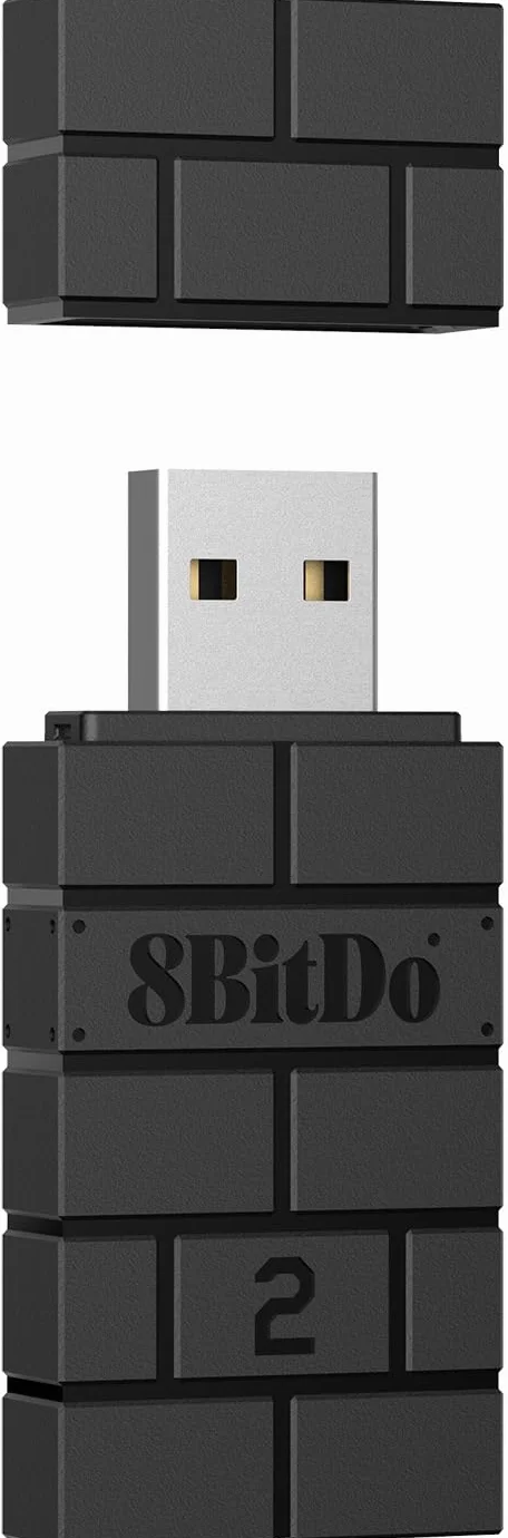 8Bitdo - Wireless USB Adapter 2 for Switch OLED, Windows PC, Mac and Raspberry Pi, PS5, PS4, Switch Pro Controller and More (Windows)