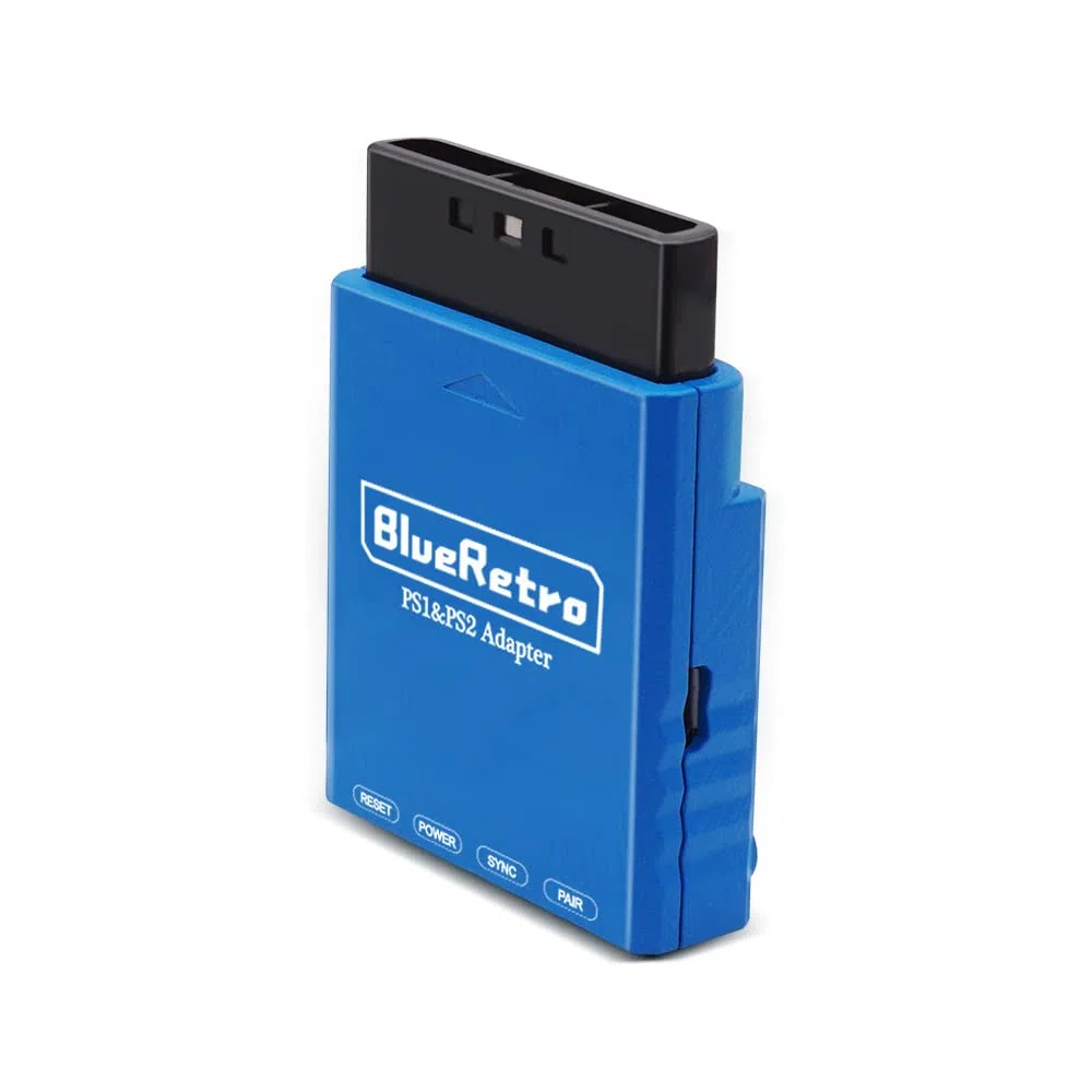 Adaptador Bluetooth inalámbrico para consola de juegos PS2 PS1 (azul)
