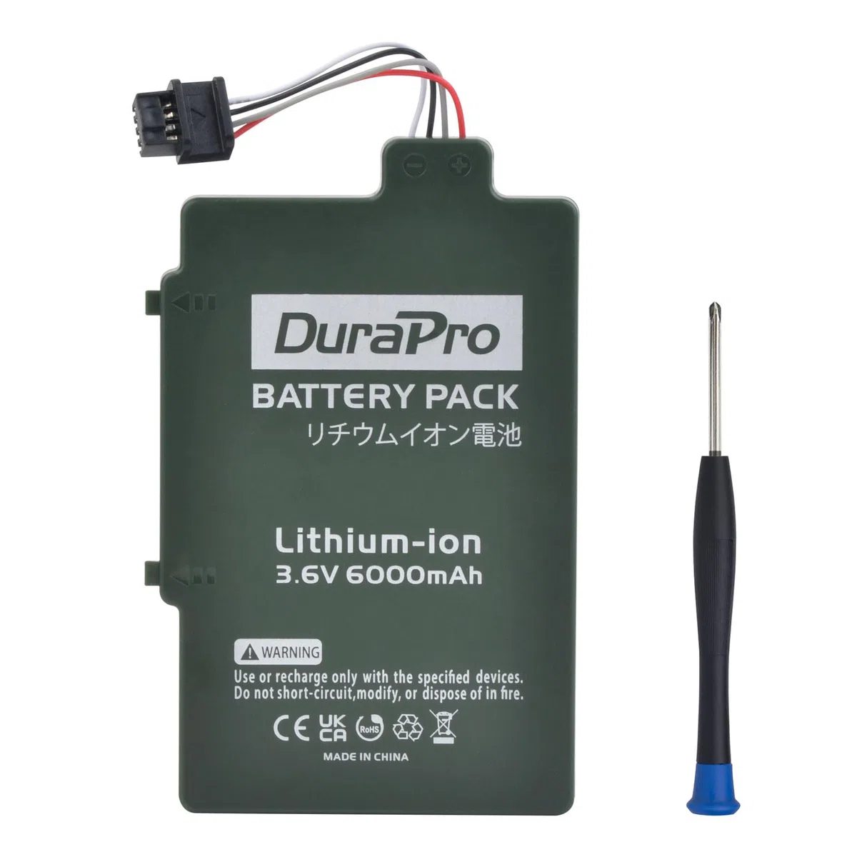 DuraPro Batería de 6000 mAh para Nintendo Wii U Wii-U WUP-012 WUP-010 Gamepad