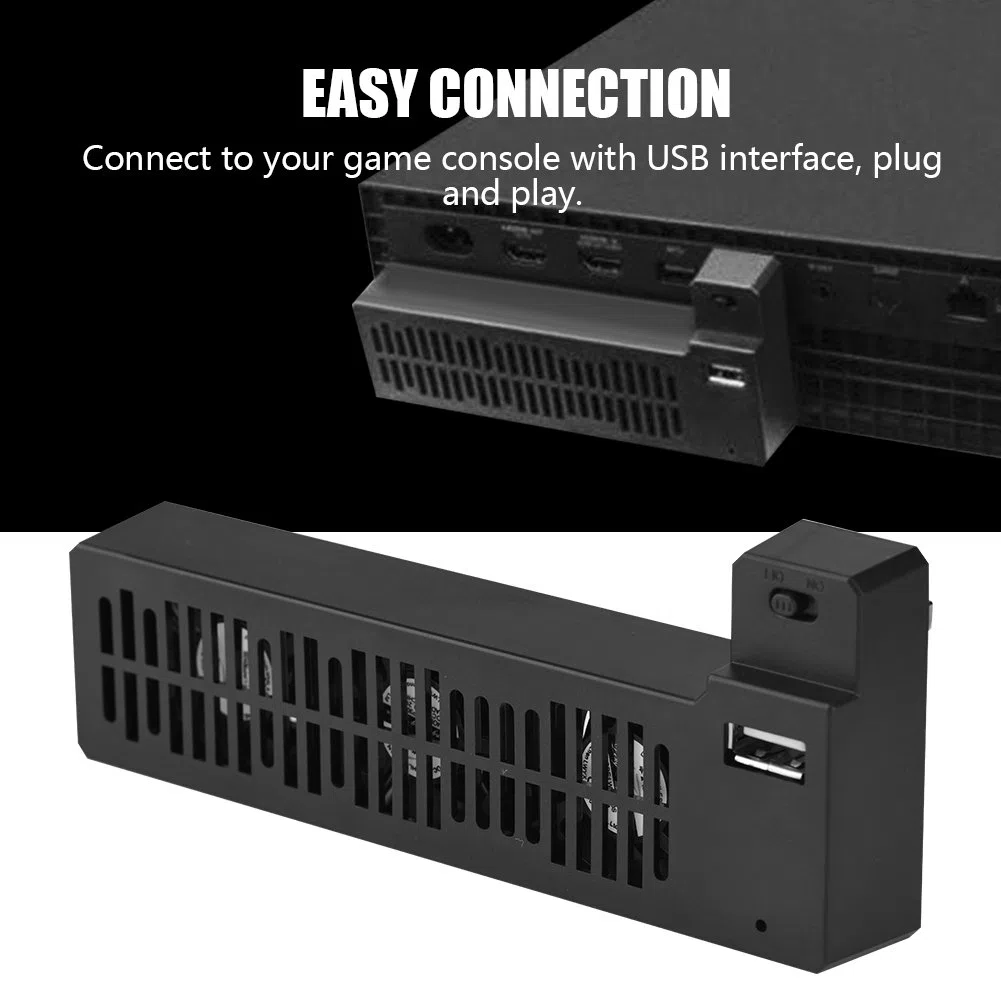 Topiky Ventilador de enfriamiento Externo USB para One X, Consola Vertical Refrigerador de Aire Soporte de Ventilador Extracción de Calor para One X Controlador de Consola de Juegos