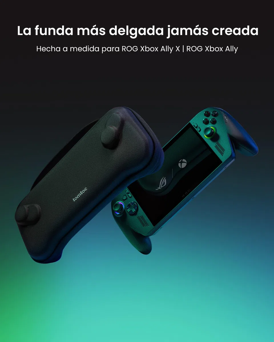tomtoc Funda de Transporte Compatible con ASUS ROG Xbox Ally / Xbox Ally X 2025, Slim Carcasa Delgada, Case Protectora, Bolsa Dura Portátil de Viaje para Consola, Funda Ligera de Viaje