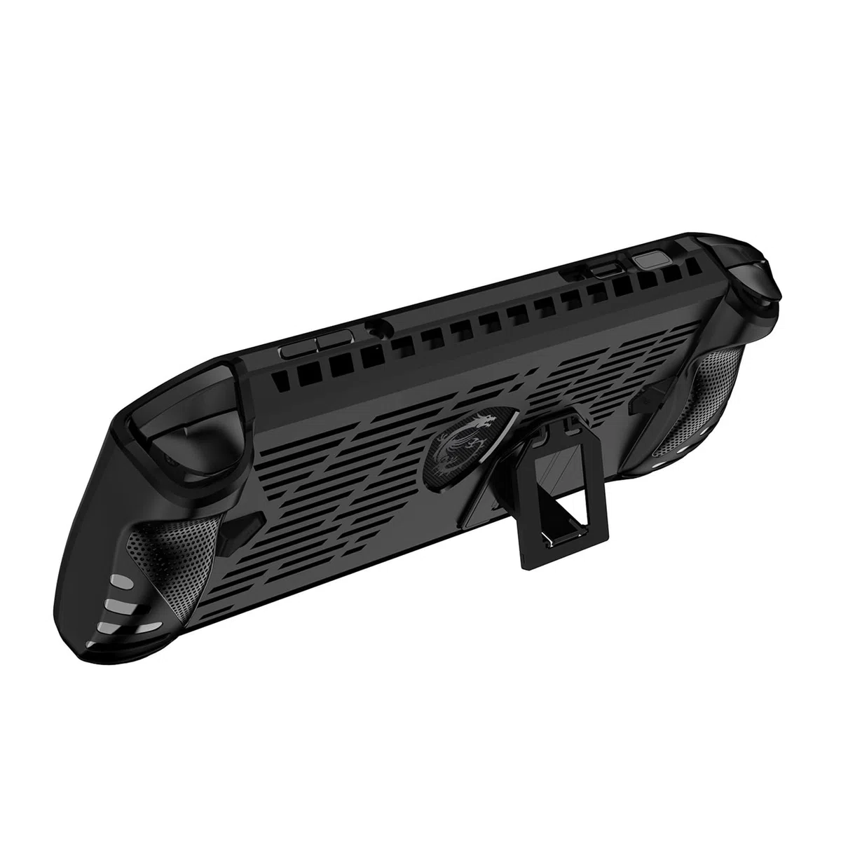 Funda para MSI Claw,Agarre TPU Estuche Protectora para MSI Claw A1M Juegos Portátiles,Funda Trasera Blanda con Soporte para MSI Claw(Negro)