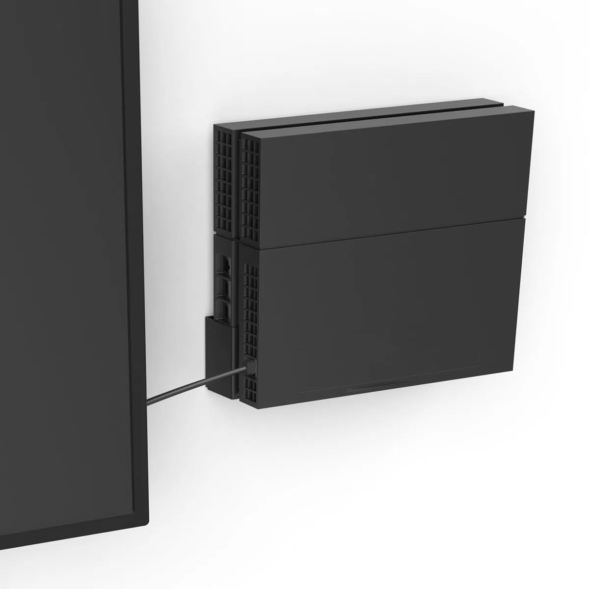 Monzlteck Soporte de Pared para PS4 Original (Modelo Antiguo), Cerca o detrás de la TV, Ahorra Espacio