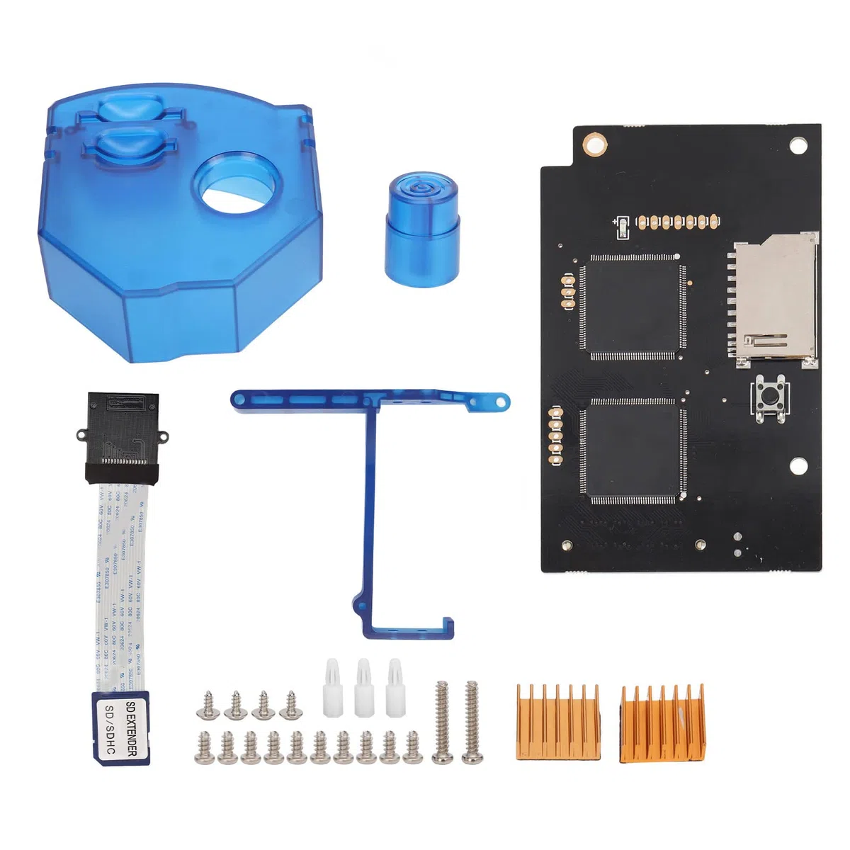 Reemplazo de Placa de Simulación de Unidad óptica V5.15b GDEMU para Sega Dreamcast VA1, con Soporte de Tarjeta de Almacenamiento Remoto, Disipador de Calor