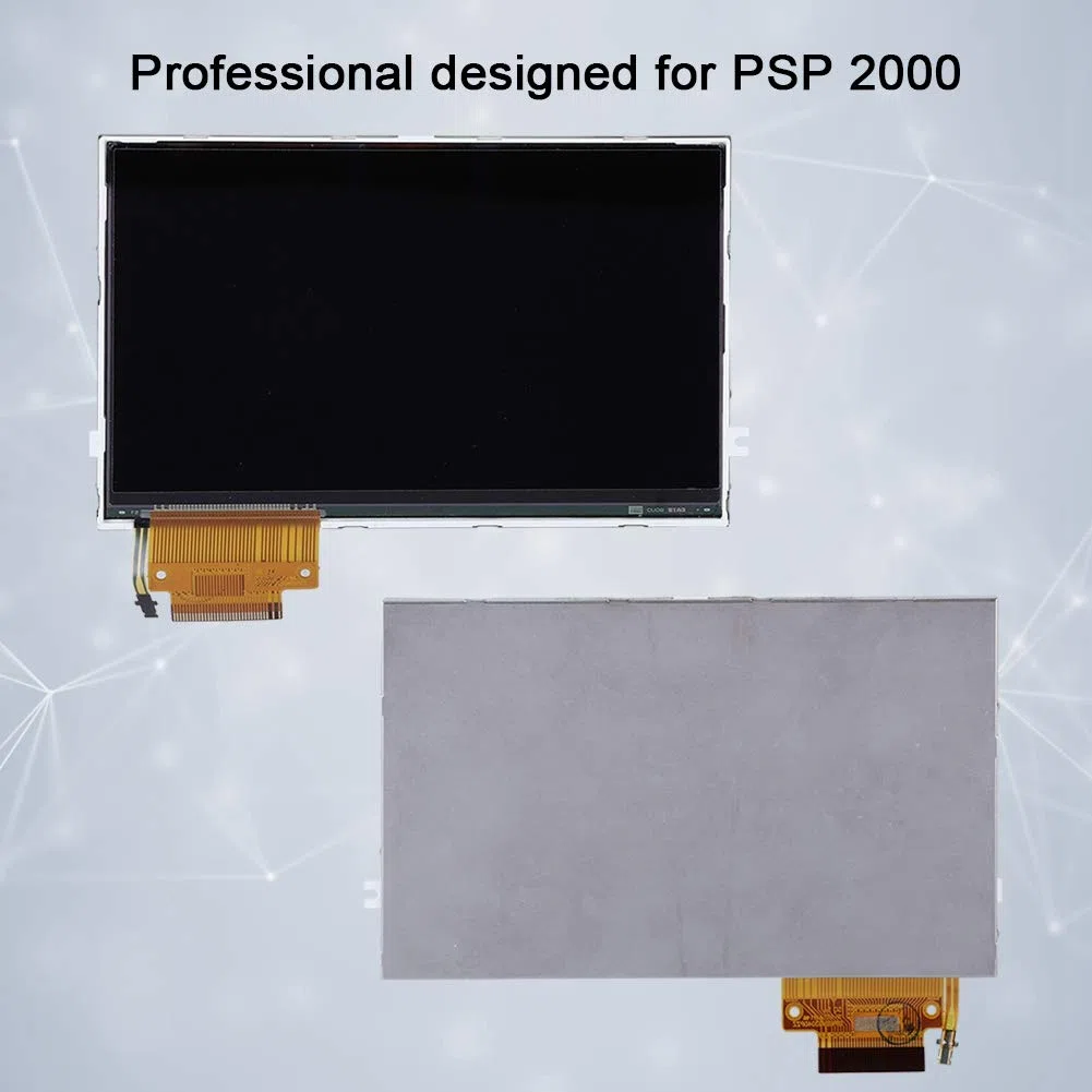 ASHATA Parte de la Pantalla LCD Consola 2000 2001 2002 2003 2004, Pantalla LCD retroiluminada, Conjuntos de Chips Profesionales, Evitar la corrosión y