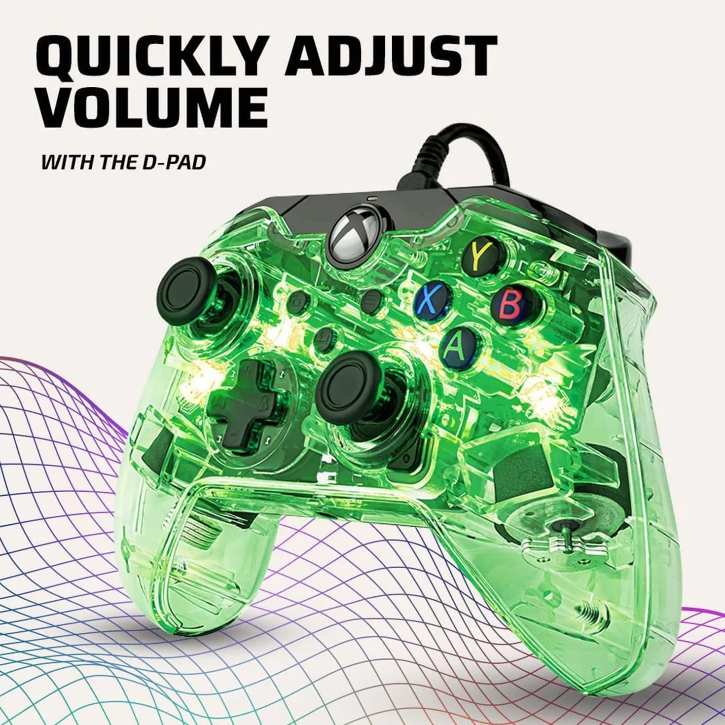PDP Mando con cable Afterglow para Xbox y Series X/S Azul (Prismatic)