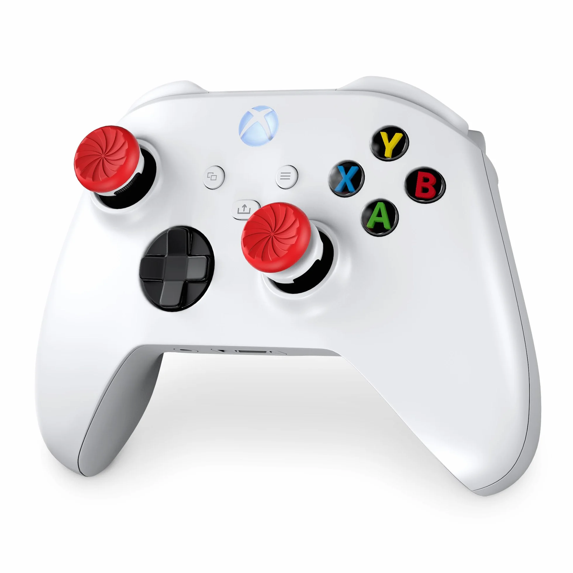 KontrolFreek FPS Freek Inferno - Controlador para Xbox One y Xbox Series X, palancas Pulgares de Rendimiento, 1 Altura Alta, 1 Altura Media, Rojo/Blanco