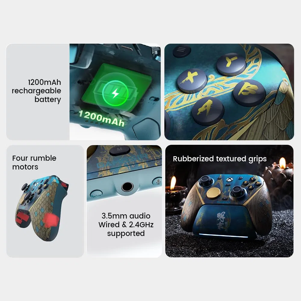 GameSir G7 Pro Mando de Juego Inalámbrico para Xbox Series X|S, Xbox One, Windows PC, Android, Mando con Jack de Audio 3.5mm, Gatillos Analógicos de Efecto Hall, Palancas TMR【Edición Wuchang: Fallen】